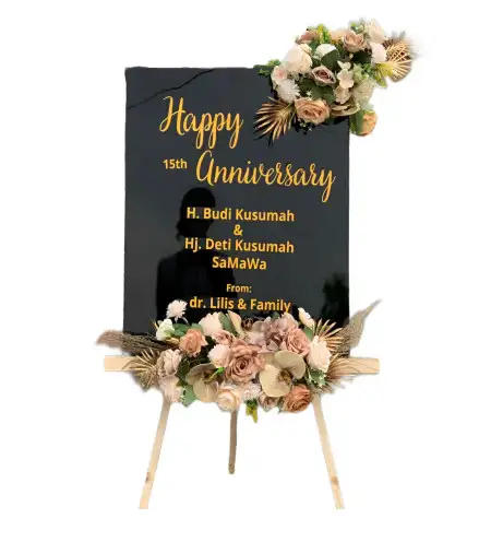 Papan Bunga Akrilik Ballroom Wedding Jakarta Timur